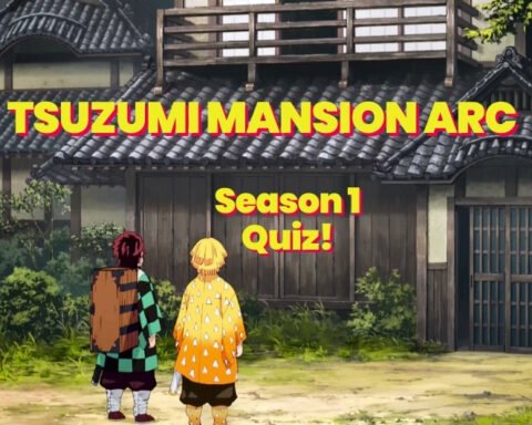 Tanjiro and Zenitsu DEmon Slayer Tsuzumi Mansion Arc Quiz